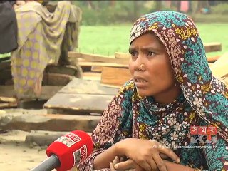 ভোলায় ঝড়ের তাণ্ডব: খোলা আকাশের নিচে অর্ধশতাধিক পরিবার