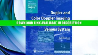 PDF [FREE] Download Duplex and Color Doppler Imaging of the Venous System (Medical Radiology /