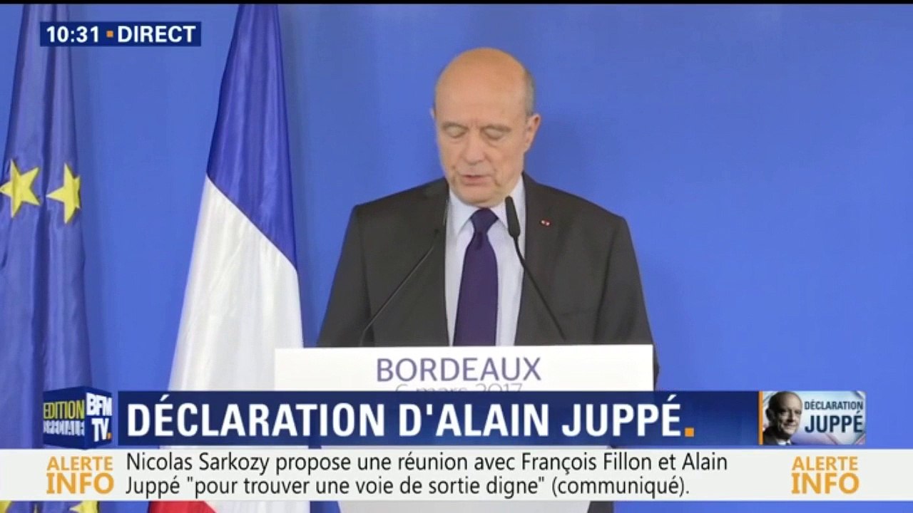 Juppé: "Je confirme, une bonne fois pour toutes, que je ne serai pas candidat à la présidence de la République"