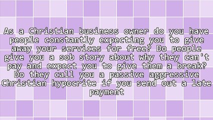 Christian Business Owners Still Get Paid