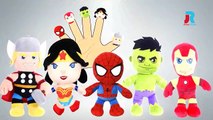 Mega Gummy Bear Play in Superhero Finger Family Nursery Rhymes for kids Toys Fun