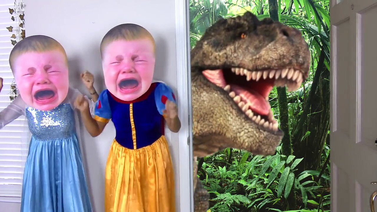 Frozen Elsa Baby & Snow white baby magic door w/ Dinosaurs, spiderman, ariel little mermai