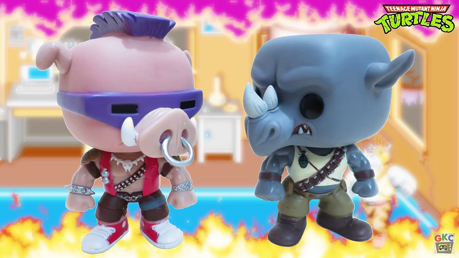 ⁣И мутант ниндзя поп подросток черепахи тв TMNT Funko бибоп рокстеди