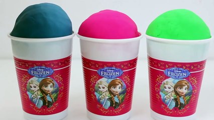 Play-Doh Ice Cream Frozen Disney Cups & Surprise Eggs