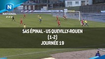 J19 : SAS Épinal - US Quevilly-Rouen (1-2), le résumé