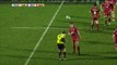Carton jaune pour un ramasseur de balle (Rugby)