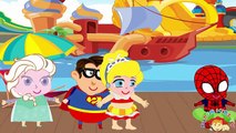 DESNUDO HULK VS SPIDERMAN Broma Congelado Elsa y Superhéroe En la Vida Real de Play-Doh la Animación Completa