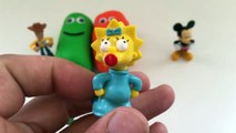Play Doh Ice Cream Popsicle Surprise Toys Finding Dory Toy Story Goofy Mickey Mouse The Simpsons