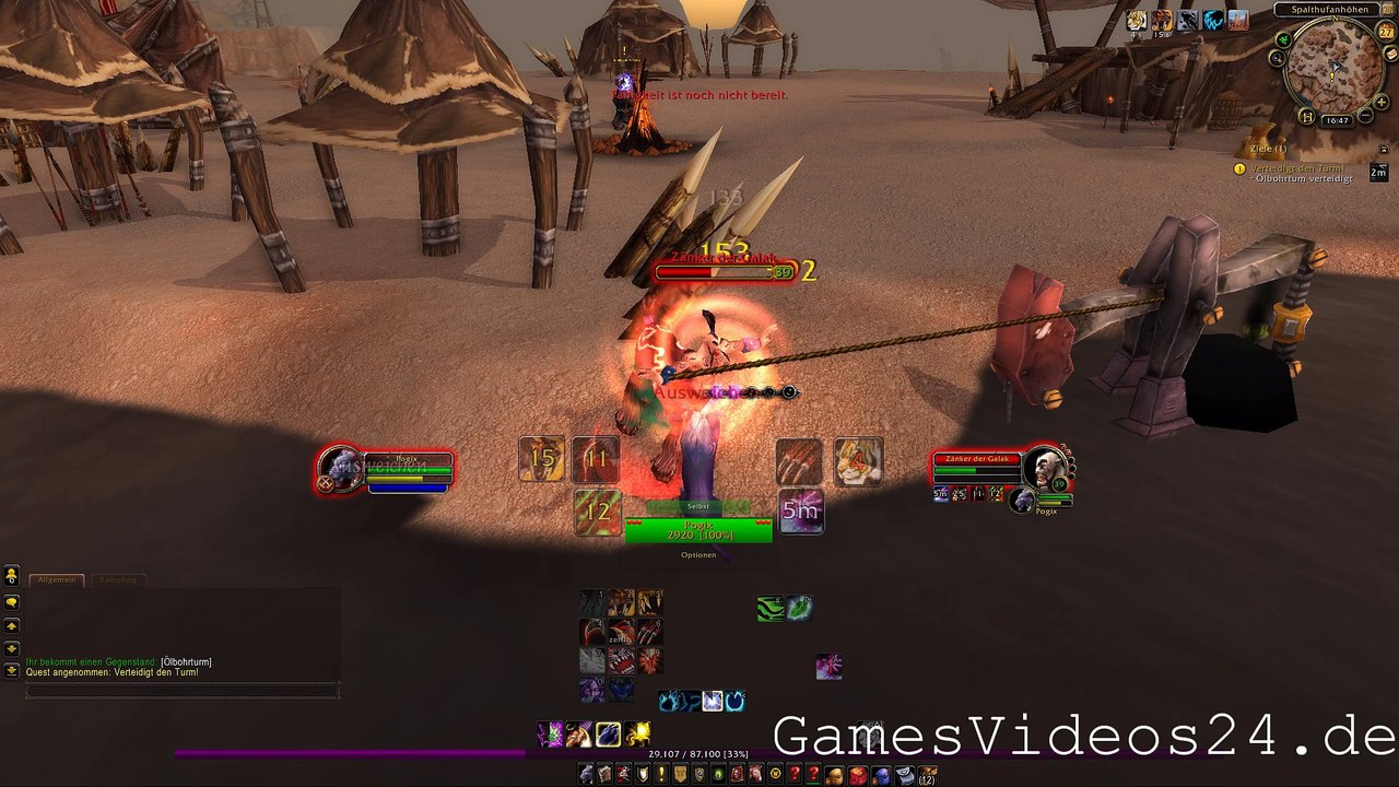 World of Warcraft Quest: Verteidigt den Turm!