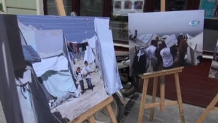Siverek'te 'Halep'in Gözyaşları' Konulu Sergi Açıldı