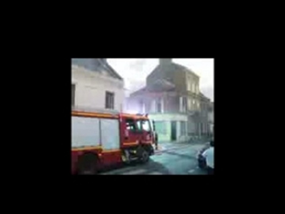 Feu à Amiens