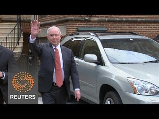 After tumultuous Thursday, Sessions heads to work
