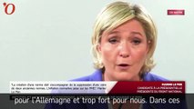 Euro : Marine Le Pen n’est « pas là pour tout casser »