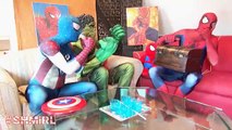 Frozen Elsa Pink Spidergirl with Spiderbaby Twins vs Spiderman - Superhero Fun In Real Lif