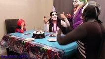 DOUBLE DOC MCSTUFFINS GIVES BUTT SURGERY TO JOKER w/ BATMAN, BAD BABY DOCTOR, FROZEN ANNA