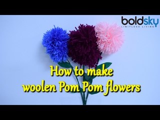 How to make woolen Pom Pom flowers | DIY | Boldsky