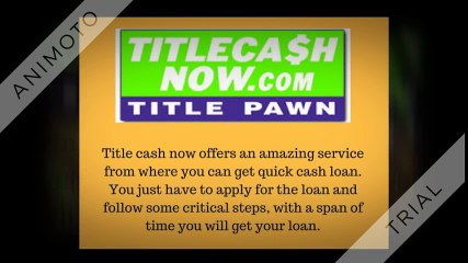 Instant Cash Loans Online | Title Cash Now