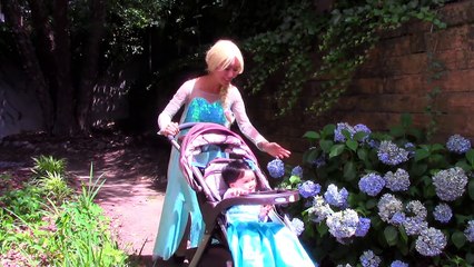 Ariel Little mermaid, Spiderman, Joker & Catbaby toilet bathroom battle!