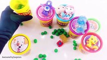 Disney Frozen Mickey Mouse and Friends Play-Doh Surprise Eggs Tubs Dippin Dots Learn Color