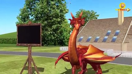 Numbers to Learn With Dinosaur Cartoons | Animal Finger Family Rhymes | Dinosaur Nursery Rhymes