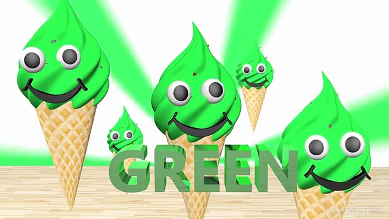 Colors Learning for Kids with 3D Ice Cream Baby - Learn colours for children Toddlers