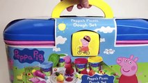 Peppa Pig Picnic Set Hello Kitty Play Dough Playset Play Doh Rainbow Colors Ice Creams Coo