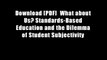 Download [PDF]  What about Us? Standards-Based Education and the Dilemma of Student Subjectivity