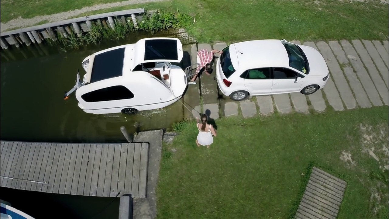 Une caravane transformable en mini yacht