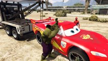 Yeşil Dev Hulk Örümcek Çocukla Beraber Şimşek McQueen'i Tamir Ediyor (Çizgi Film Gibi Yeni Bölüm)