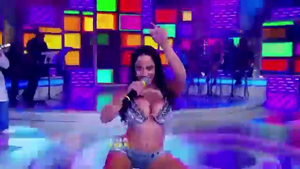 Mulher Melão no Programa Jogo do Banquinho com Raul Gil