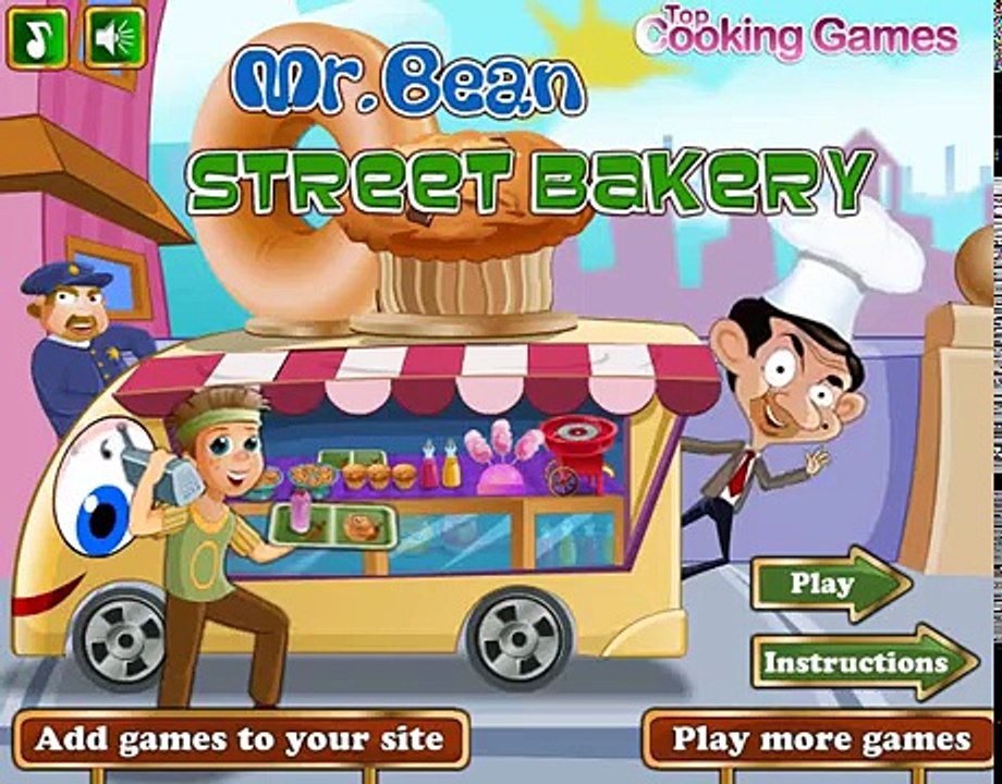 Mr Bean la Calle de la Panadería Juegos de Cocina para Niños