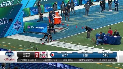 Gareon Conley runs unofficial 4.45 40-yard dash