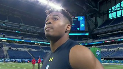 Jamal Adams runs an unoffical 4.56 40-yard dash