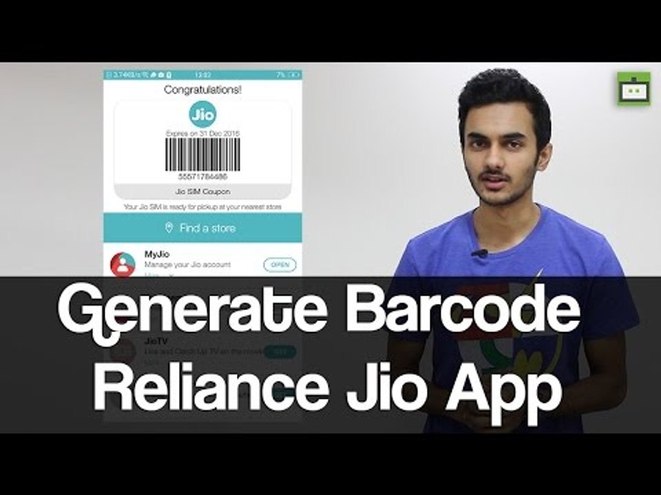Reliance Jio 4G: How to Generate Barcode Using...