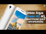 INTEX AQUA POWER HD 4G SMARTPHONE SPECIFICATIONS