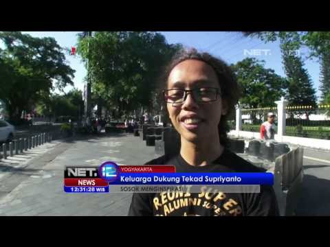 Aksi Nekat Seorang Kakek Bersepatu Roda Dari Yogyakarta ke Jakarta Jelang HUT RI - NET12