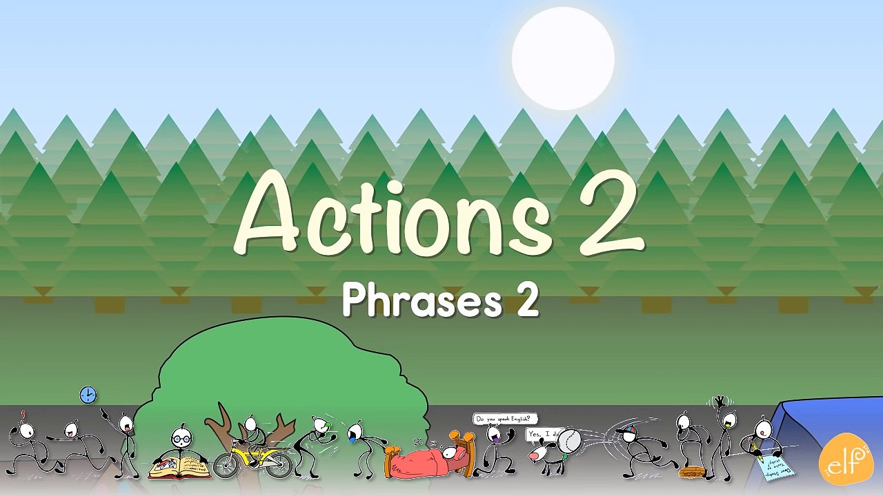 Verb and Actions Chant for Kids - Part 4 by ELF Learning-J6U5T46WWIk