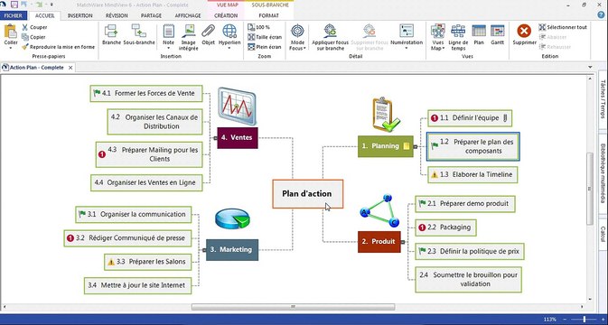 Vidéo Nouveautés de MindView 6 - Interface Office 2013 et vue Backstage