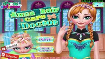 Disney princesses with Dora Elsa Anna Rapunzel Barbie Doctor Hair Problems Game online 201