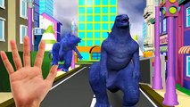 3D Godzilla Finger Family Nursery Rhymes | Hulk Finger Family 3D animated Cartoons for Chi
