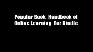 Popular Book  Handbook of Online Learning  For Kindle