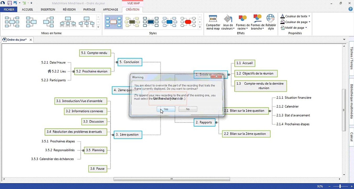 Vidéo Nouveautés de MindView 6 - Nouveaux styles de mind maps