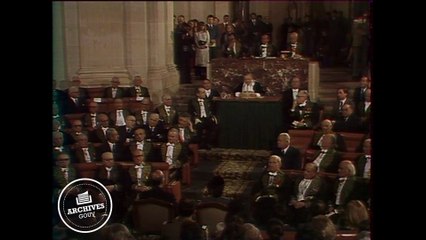 #ArchivesGouv - 6 mars 1980. Marguerite Yourcenar est la première femme élue à l’Académie française