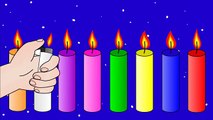 Colors for Children and Toddlers | Learn Colors with Candles | Blow Out Fire