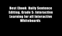 Best Ebook  Daily Sentence Editing, Grade 5: Interactive Learning for all Interactive Whiteboards