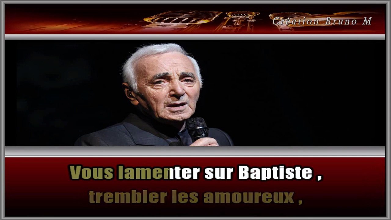 Charles Aznavour - Les comédiens KARAOKE / INSTRUMENTAL