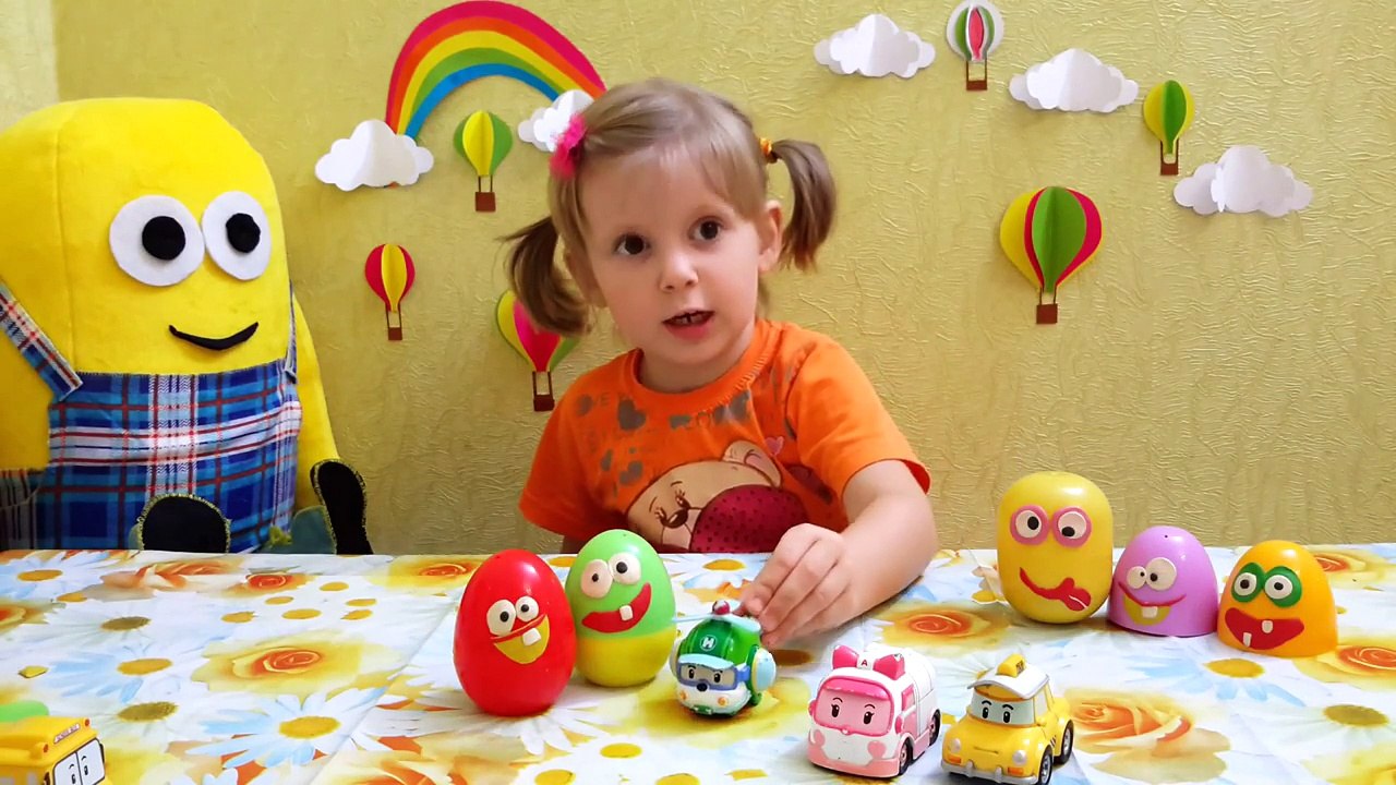 Видео про машинки Робокар Поли мультик для детей Сюрприз яйца Распаковка Робокар поли Robocar Poli✔