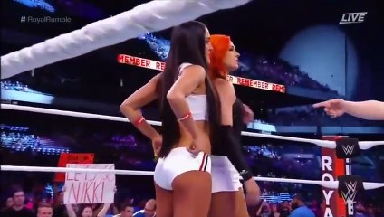 Six Women Tag Team Match - Royal Rumble׃ Jan. 29, 2017 720p HD