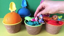 Play Doh Ice Cream Surprise Cups Toys Shopkins Disney Princess Mickey Mouse Winnie the Pooh
