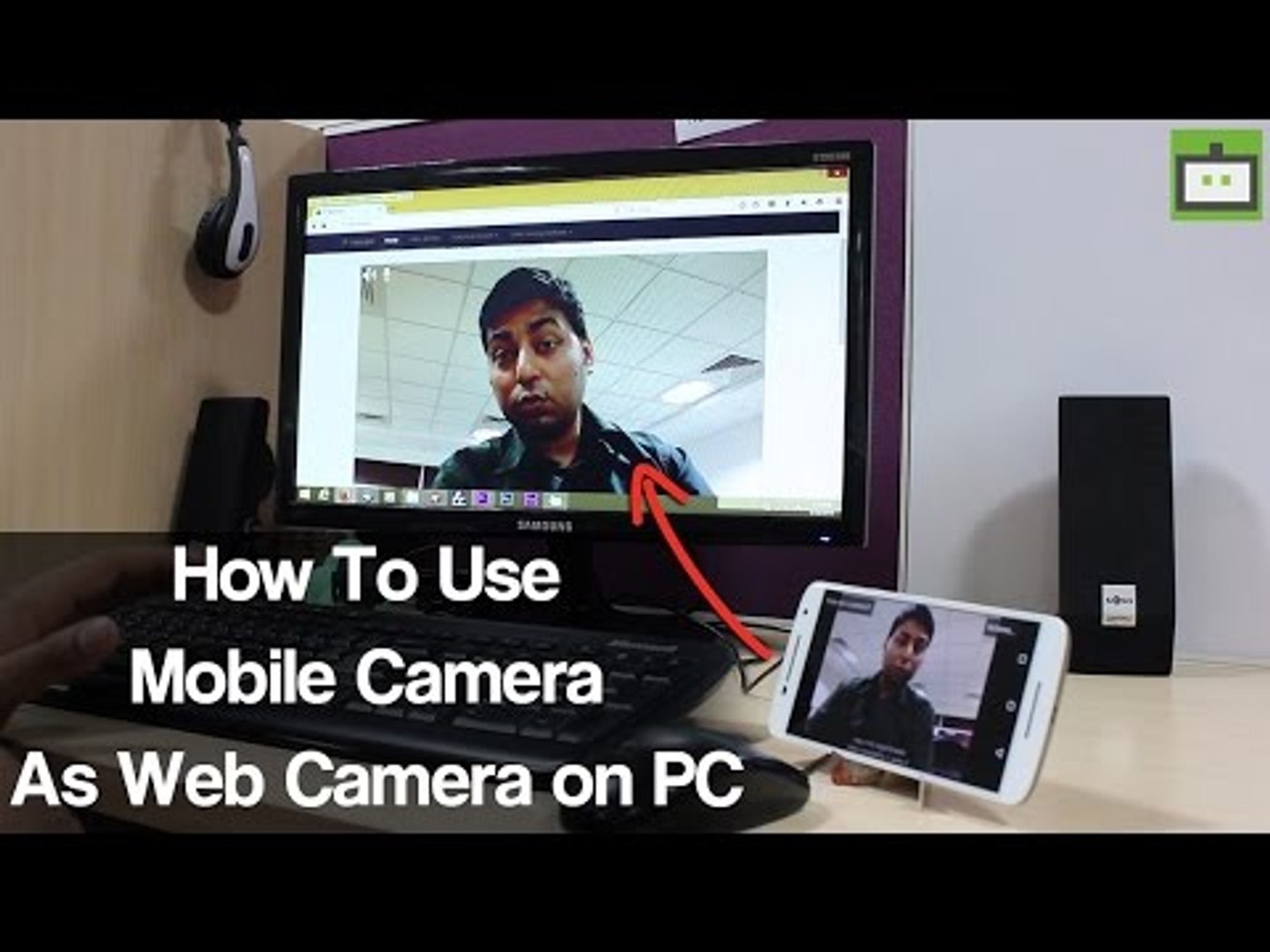 ⁣How To Use Mobile Camera As Web Camera on PC (Hindi)